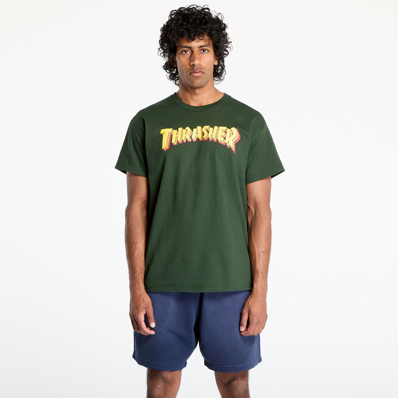 Tričko Thrasher Stacked T-Shirt Forest Green S 63800721
