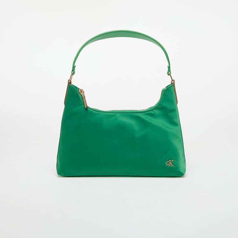 Kabelka Calvin Klein Jeans Satin Nylon Small Shoulder Bag Green 63800736