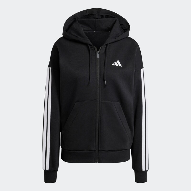 ADIDAS SPORTSWEAR Športová mikina so zipsom Essentials čierna / biela 63806155