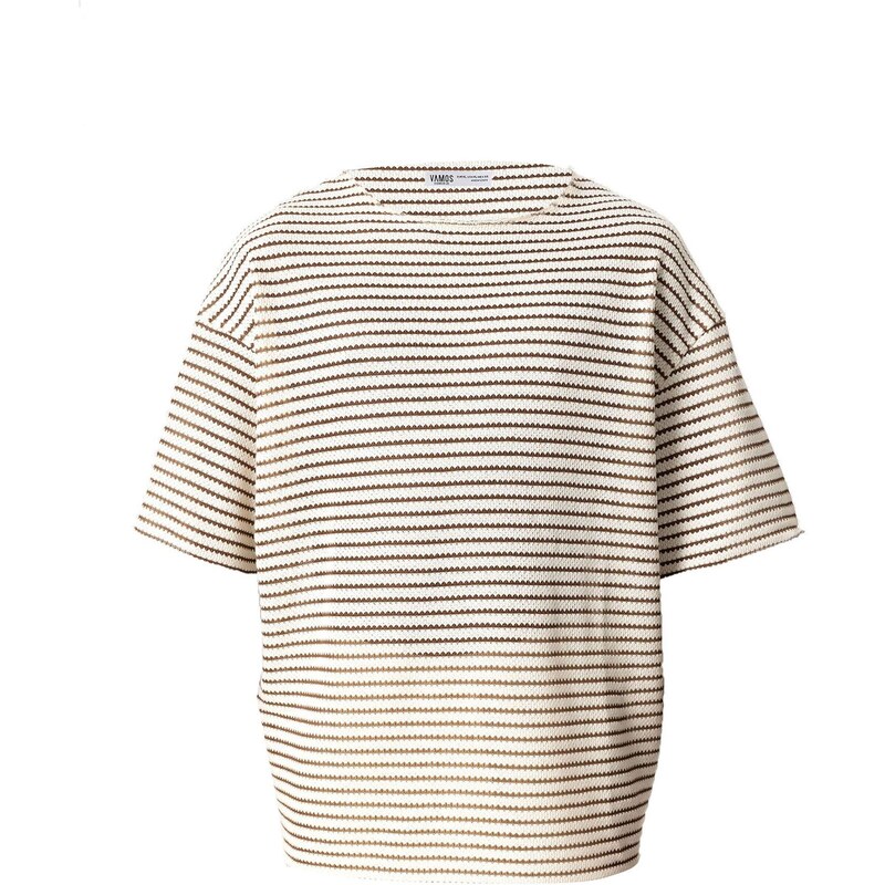 VAMOS CLO Tričko béžová / hnedá 60683334