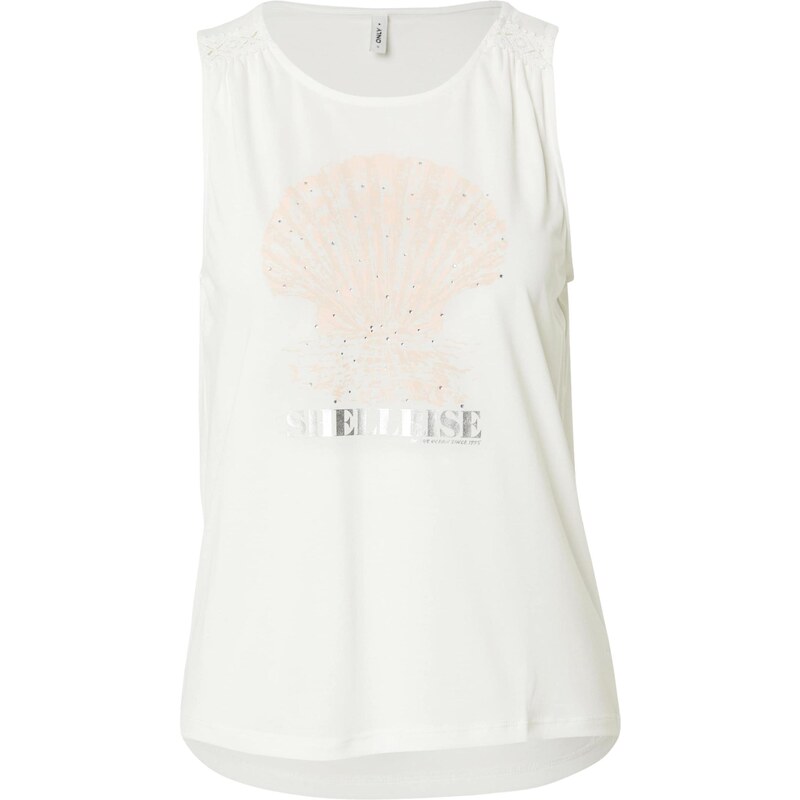 ONLY Top ONLFREE ružová / strieborná / biela 63806568