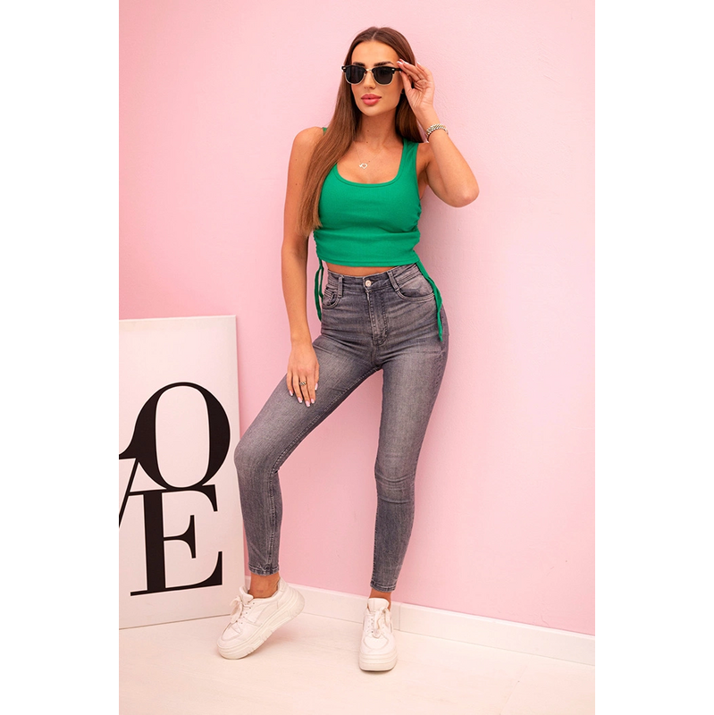 Kesi Dámsky top 69371 so sťahovacou šnúrkou na bokoch 64238031