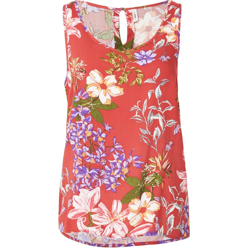 ONLY Top zelená / fialová / oranžová / červená 54320753
