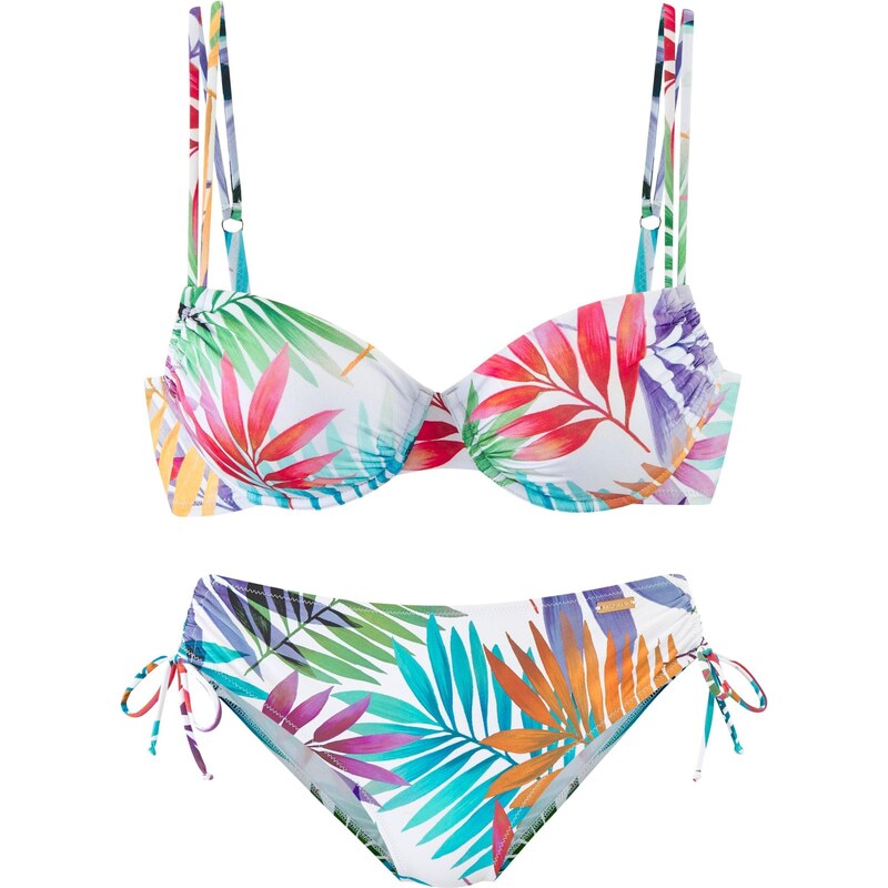 LASCANA Bikiny tyrkysová / oranžová / červená / biela 63969764