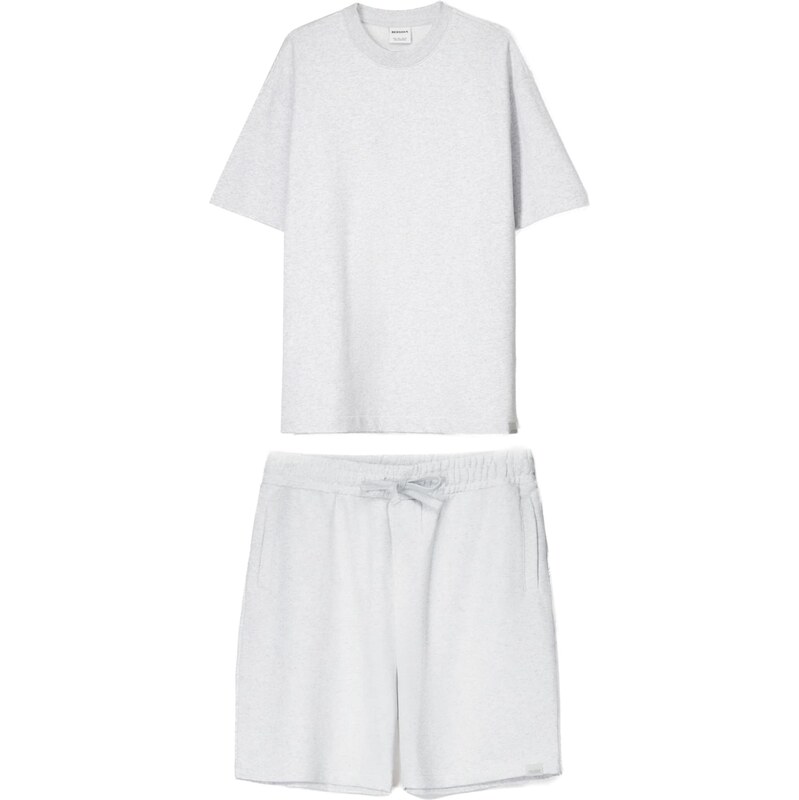 Bershka Joggingová súprava biela 63806287