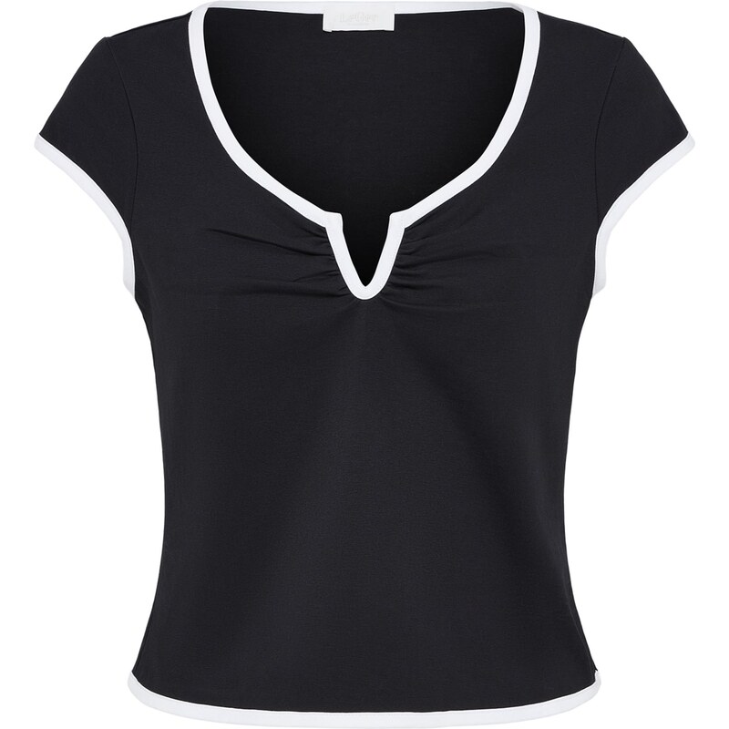 LeGer by Lena Gercke Tričko Smilla čierna / biela 64018901