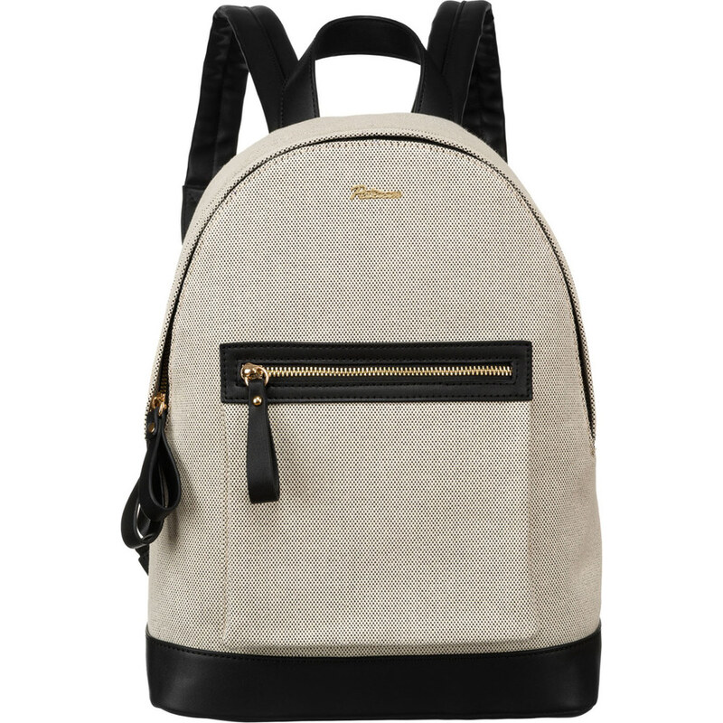 Peterson Béžový dámský batoh z kůže a plátna PTN CAN-05 63815846