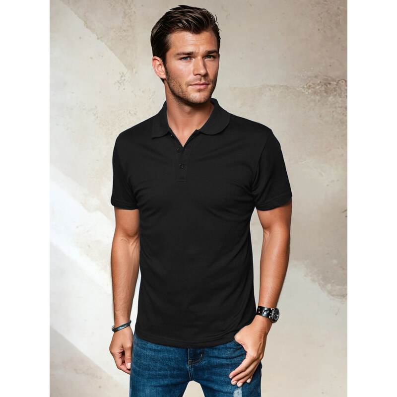 Pánske polo tričko tmavo šedé Dstreet PX0509 65504406