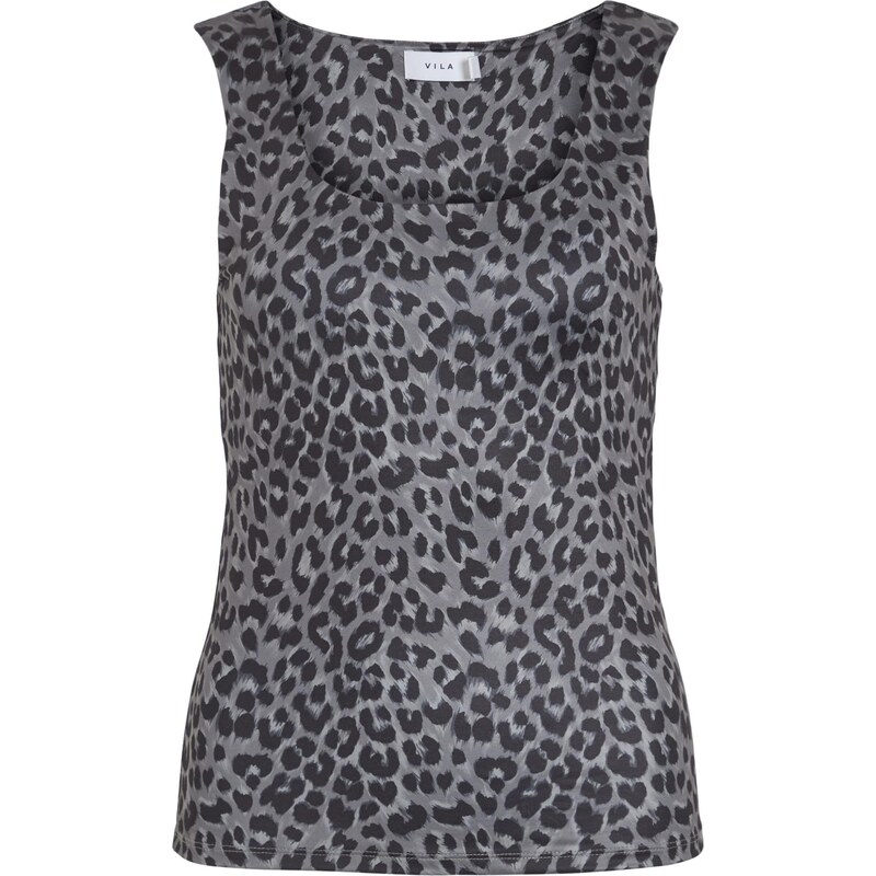 VILA Top VIKenza sivá / tmavosivá 63817689