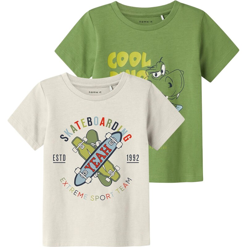 NAME IT Tričko NMMKarlton svetlomodrá / zelená / červená / biela 63817760