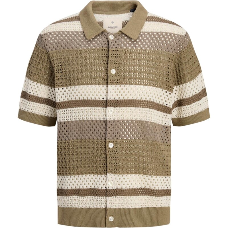 Jack & Jones Premium Kardigán JPRBluwilmer béžová / hnedá / olivová 66056918
