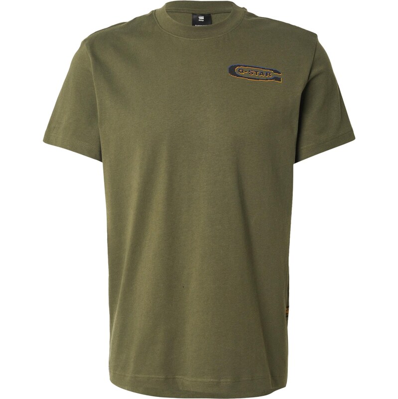 G-STAR Tričko modrá / olivová / oranžová / čierna 63818307