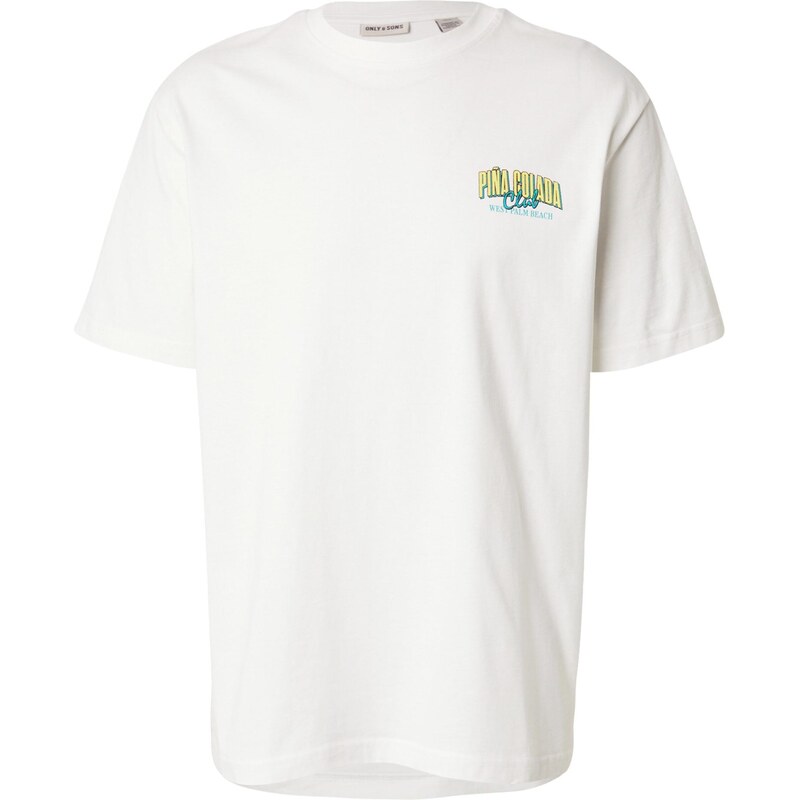 Only & Sons Tričko ONSFRED tyrkysová / žltá / biela 63818308