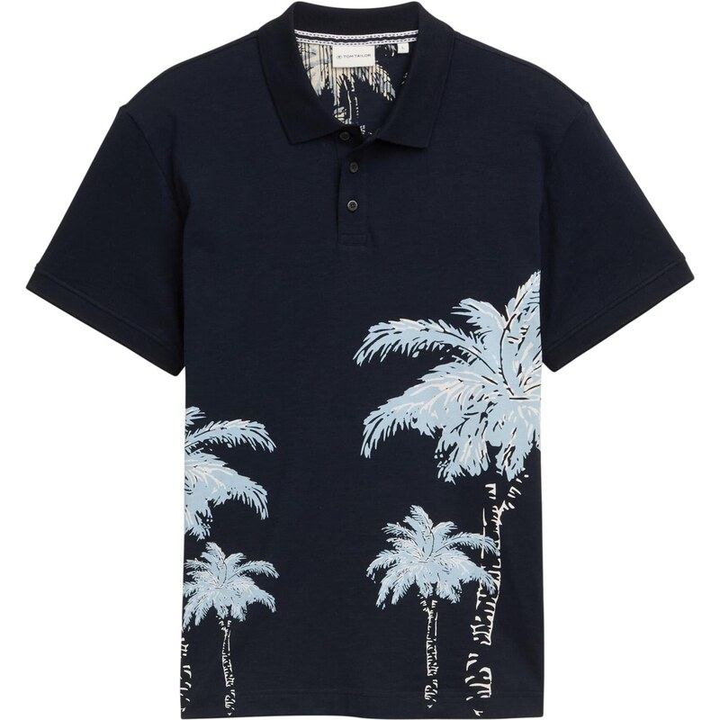 TOM TAILOR Tričko svetlomodrá / tmavomodrá / biela 63818680