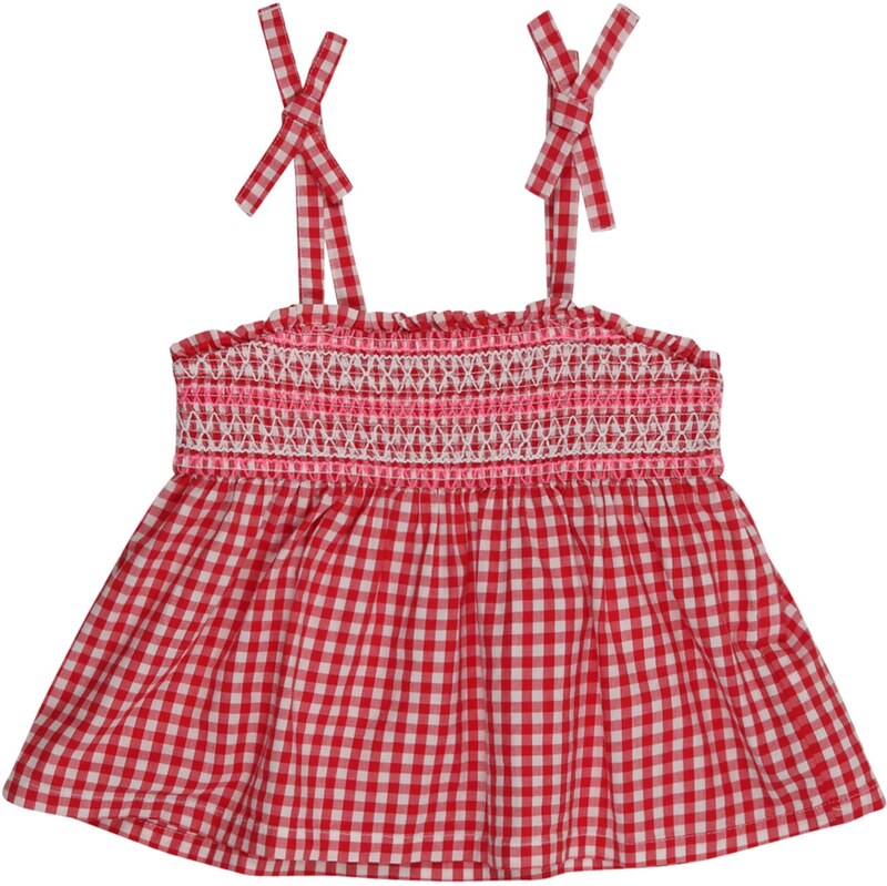 GAP Top V-MAY svetloružová / červená / biela 63818925