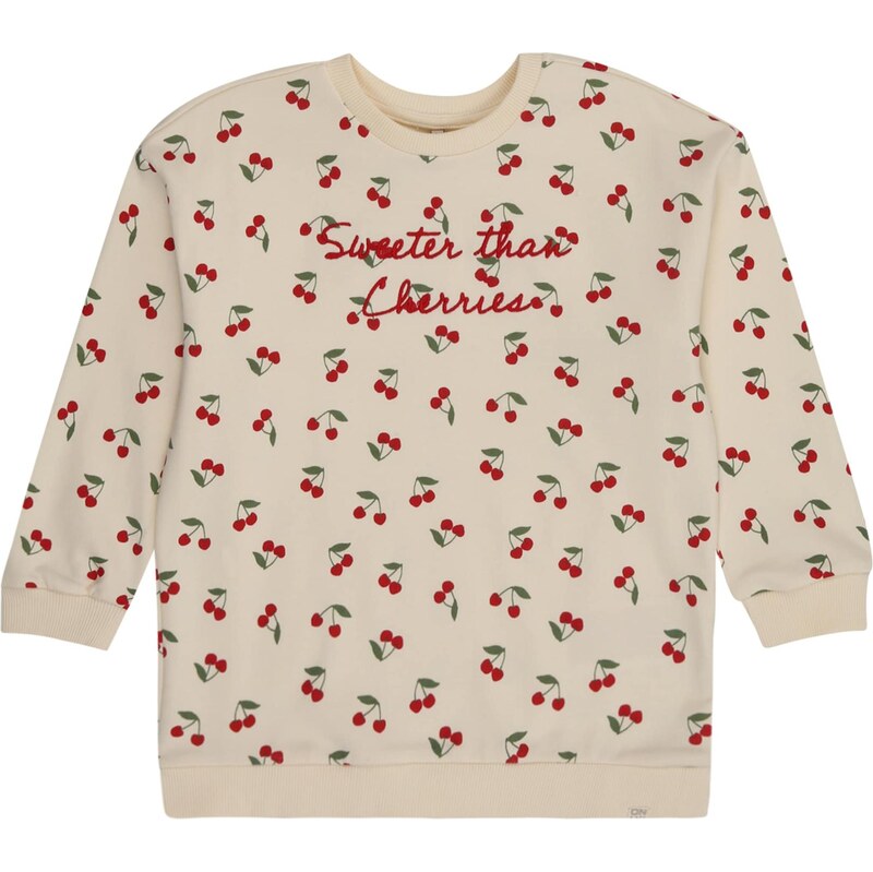 Only Mini Mikina KMGCHERRY krémová / olivová / tmavočervená 63818970