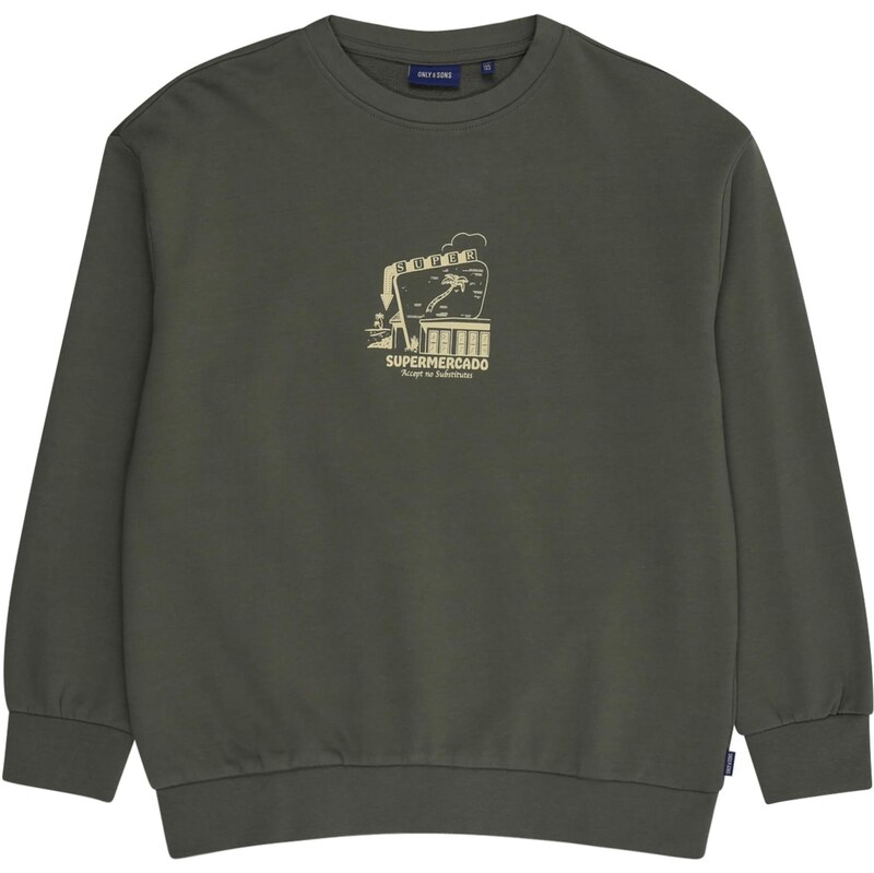 Only & Sons Junior Mikina OSJSUMON piesková / olivová 63818981
