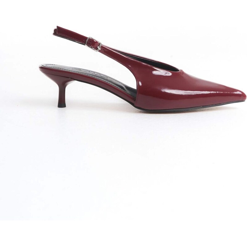 Trendyol Lodičky s otvorenou pätou burgundská 65879829