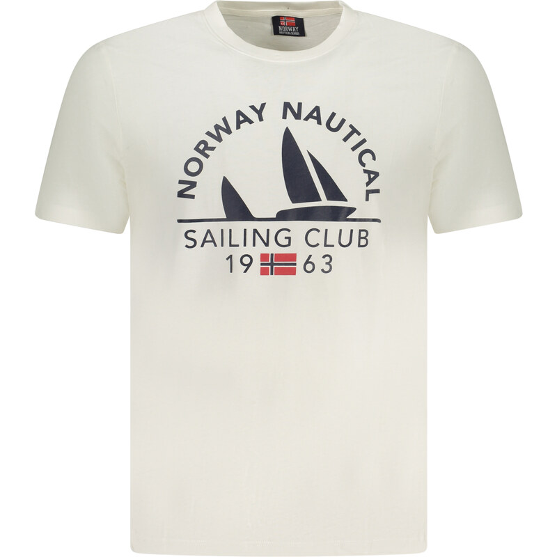 Pánske tričko NORWAY 1963, biele 64707264
