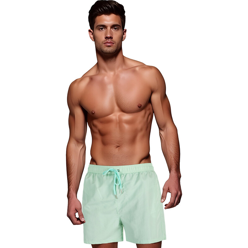 DStreet Pánske kúpacie šortky mätové 64694730