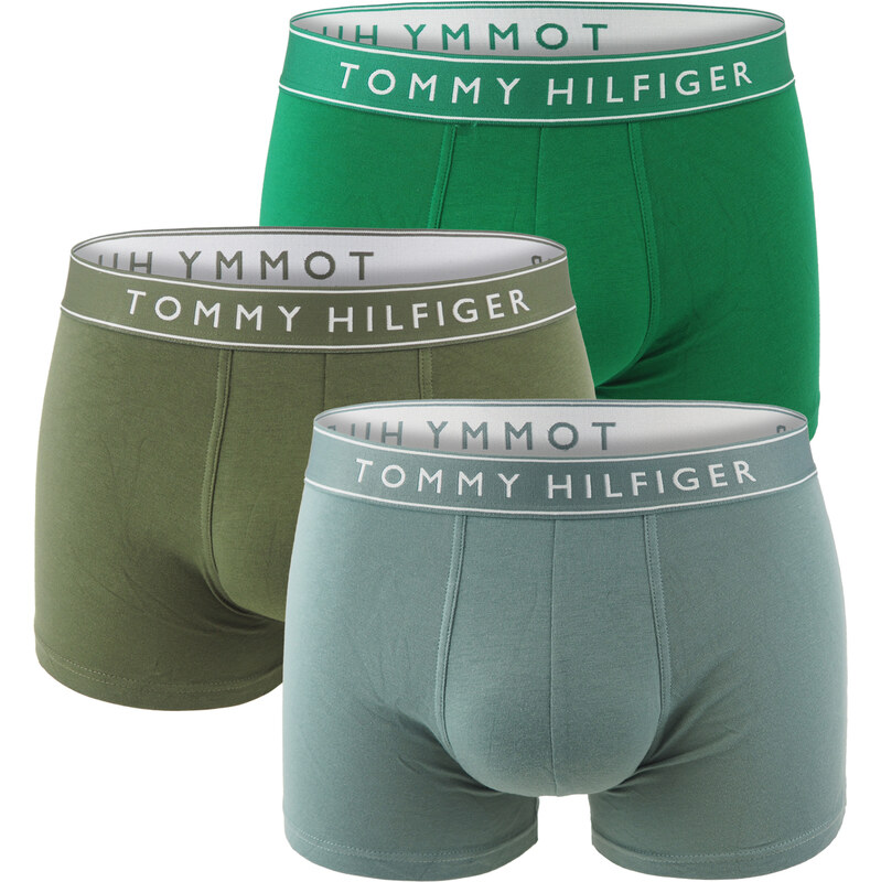 TOMMY HILFIGER - boxerky 3PACK everyday essentials olive & gravity 63827777