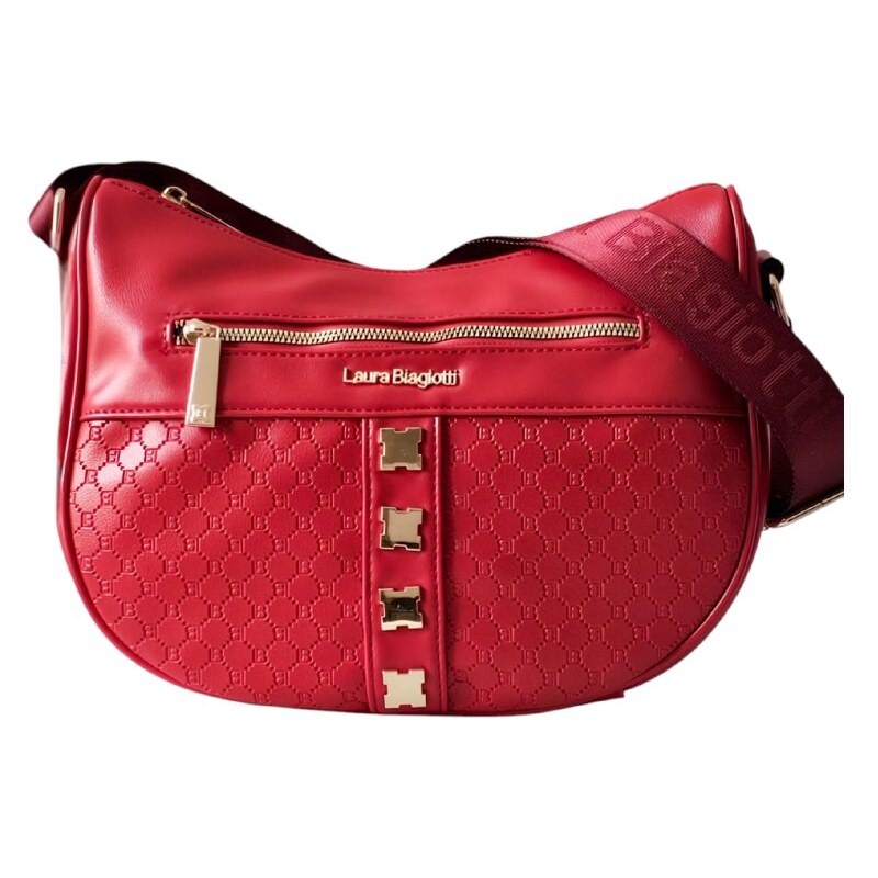Červená crossbody kabelka Laura Biagiotti Rosso 63830352