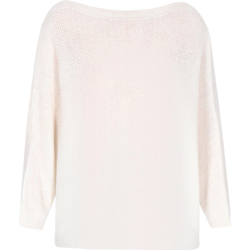 DreiMaster Vintage Sveter Comfy šedobiela 65146335