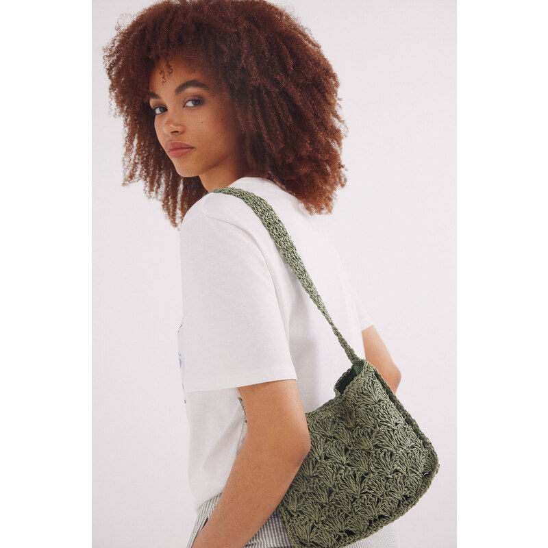 SPRINGFIELD Zelená rafiová taška 63834694