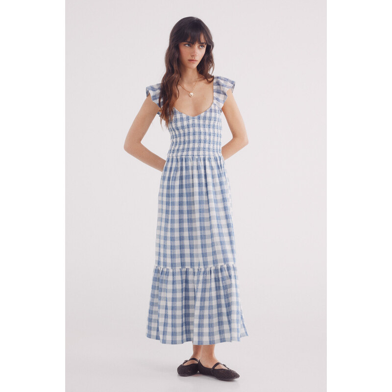 SPRINGFIELD Midi šaty so štvorcovým vzorom 63834716