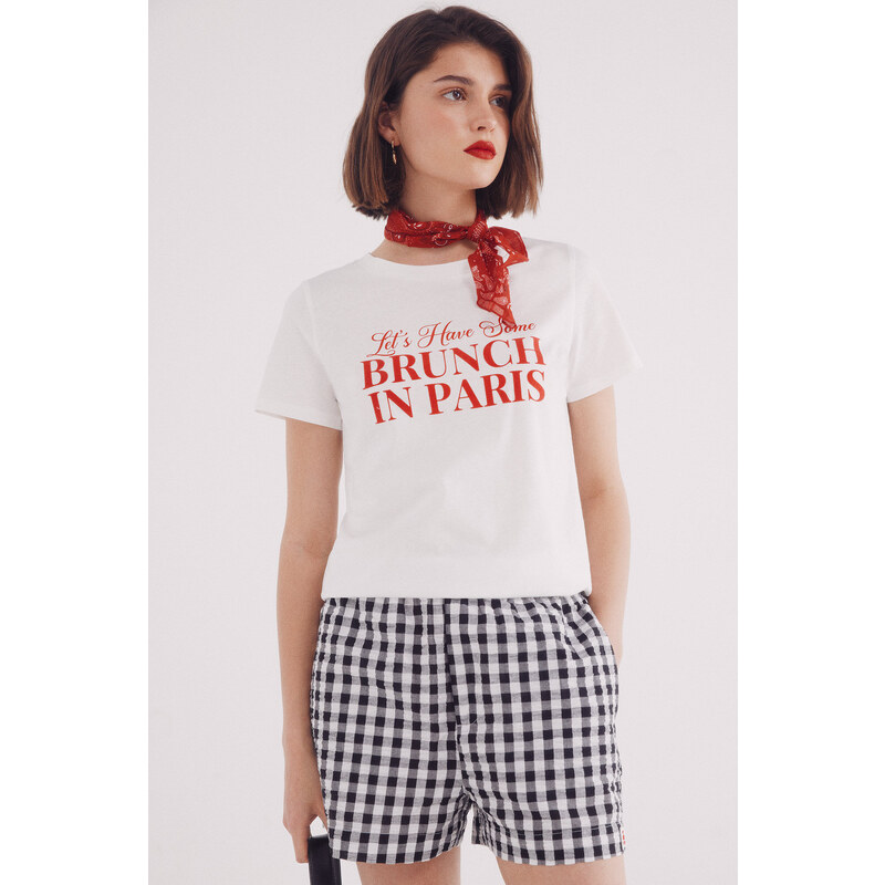 SPRINGFIELD Dámske potlačové tričko Cherry Love 63834758