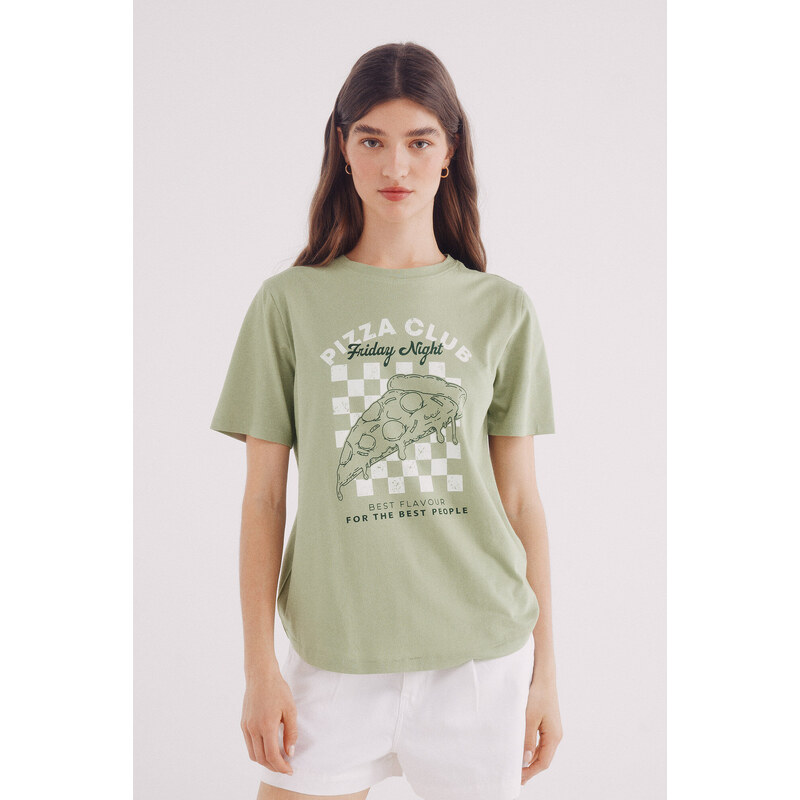 SPRINGFIELD Potlačové tričko Pizza Club 63834752