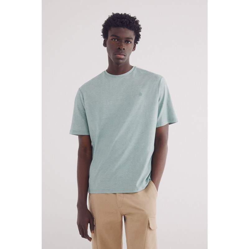 SPRINGFIELD Pánske tričko s mikropruhmi 63834834