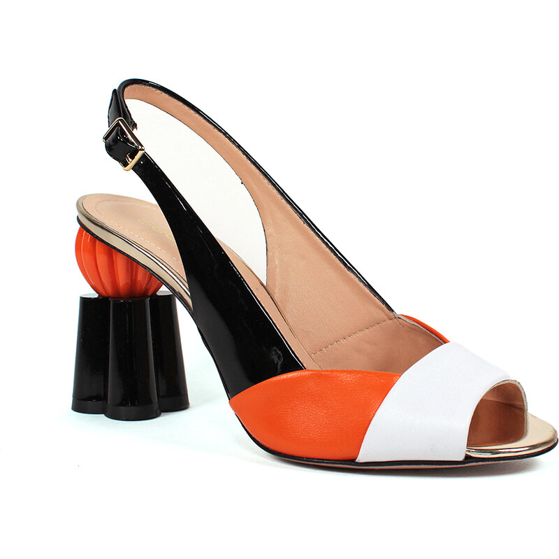 Secretshoes Dizajnové kožené sandále 63840046