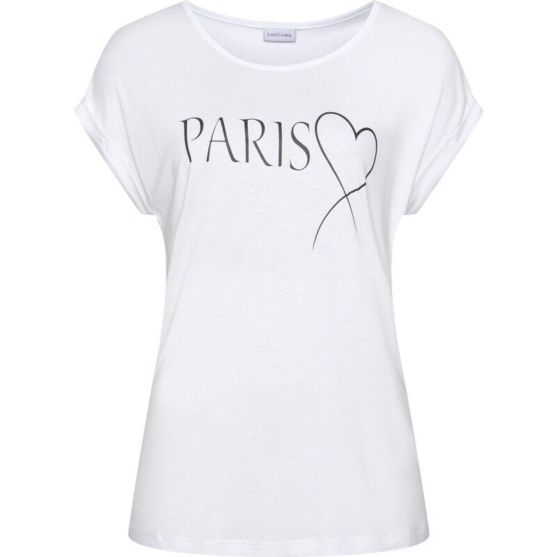 LASCANA Tričko čierna / biela 54224401