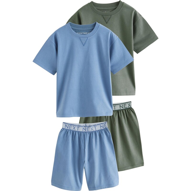 Next Pyžamo nebesky modrá / tmavozelená 63853993