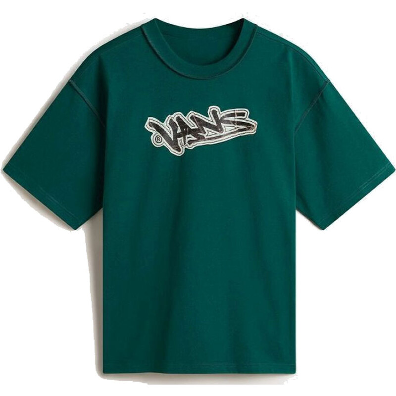 Vans LX Slap SS Tee Rain Forest - Pánske - Tričko Vans - Zelené - 66360859