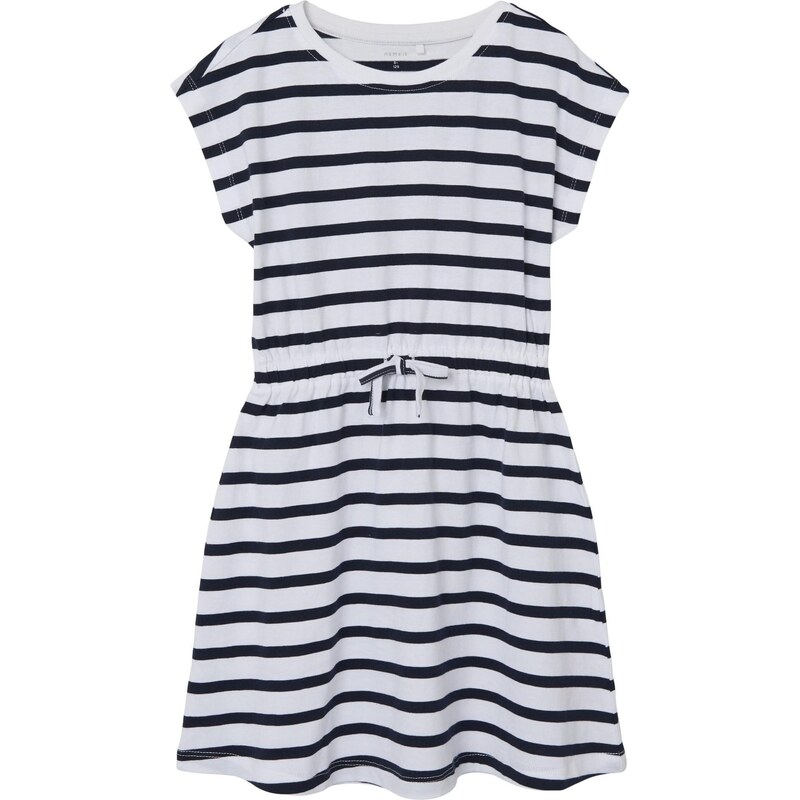 NAME IT Šaty NKFMie námornícka modrá / biela 39411738