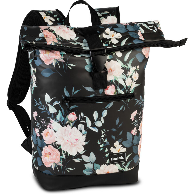 Bench Batoh Hydro roll-top - čierne kvety 20l 64082608