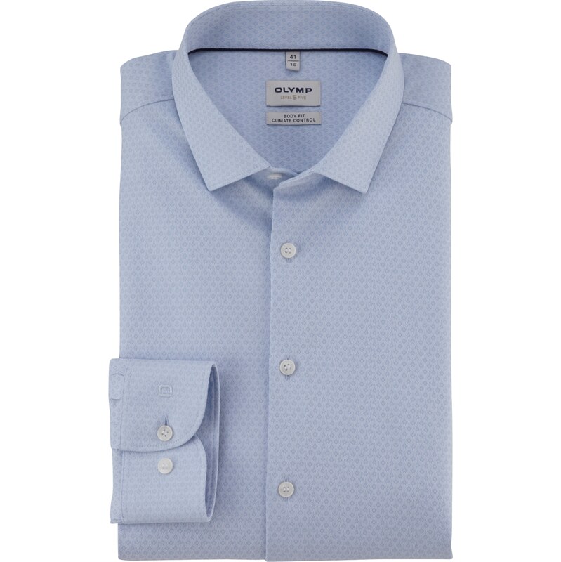 Pánska modrá košeľa Climate Control OLYMP body fit 63869965