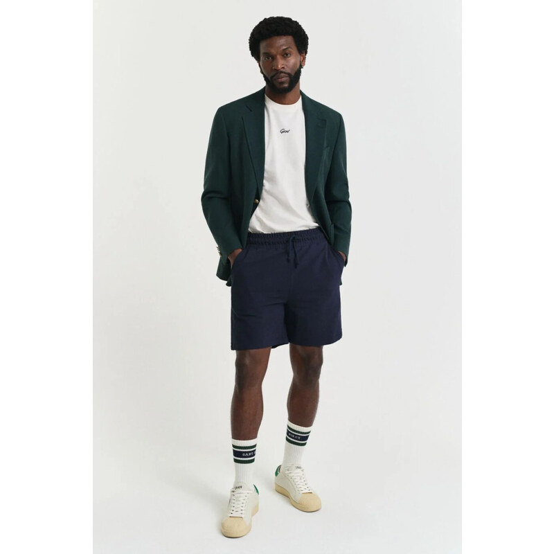 TEPLÁKOVÉ ŠORTKY GANT TEXTURE SHORTS EVENING BLUE 63426139