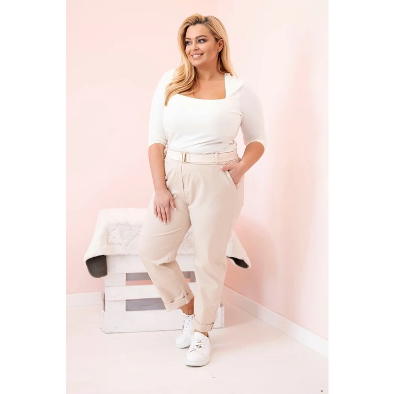 Kesi Nohavice Plus Size ART52293 s opaskom 65219319