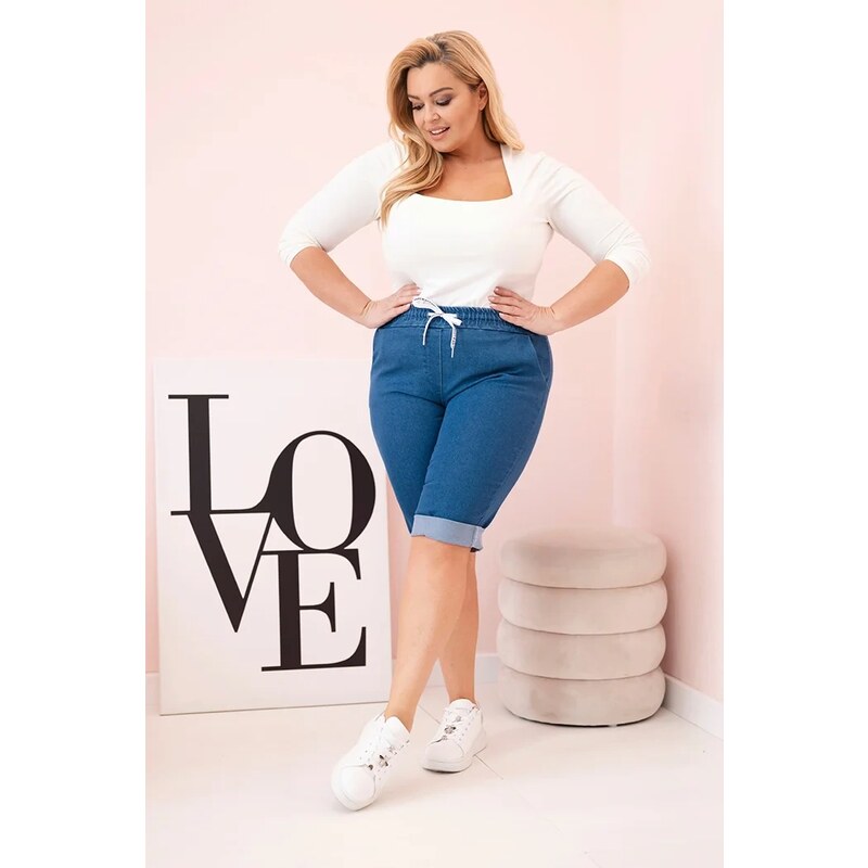 Kesi Šortky Plus Size ART9016 so zaväzovaním 65298791