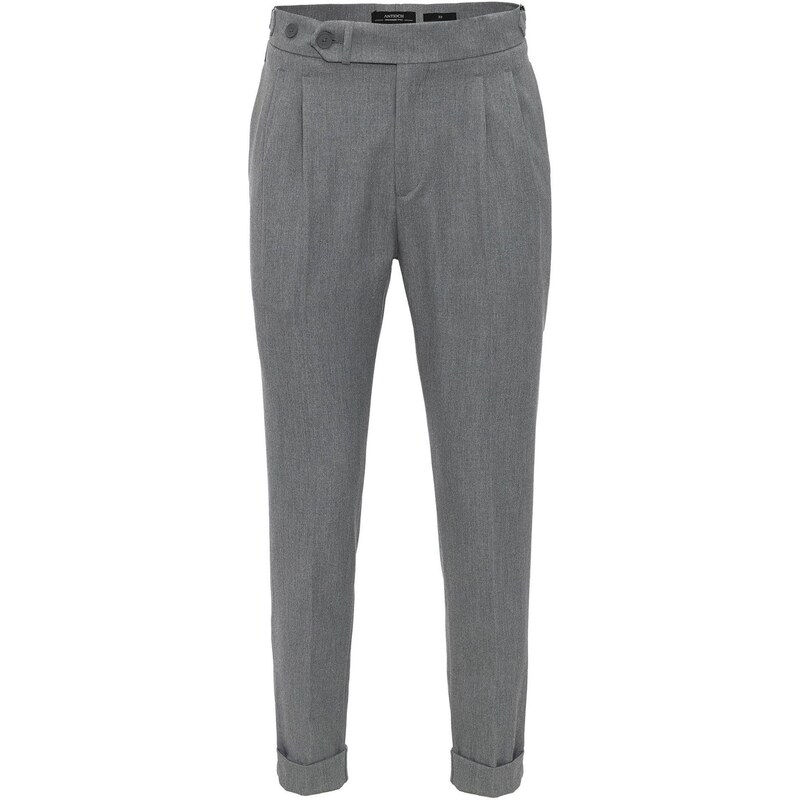 Antioch Plisované nohavice sivá 65647468