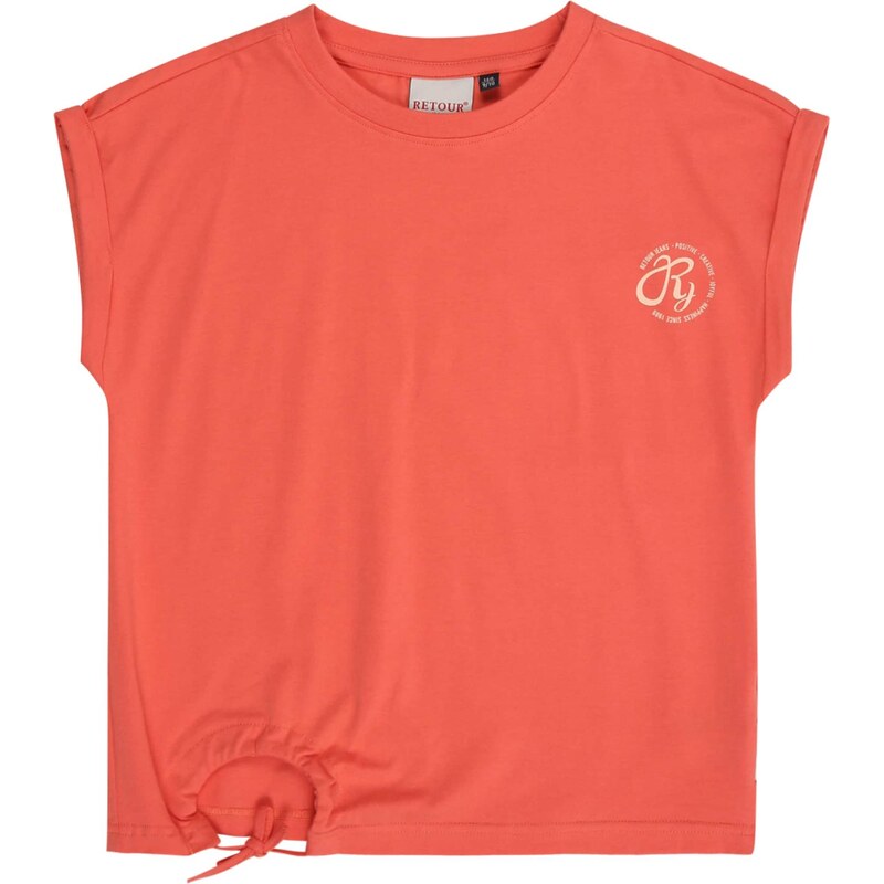 Retour Jeans Tričko Natalia svetlobéžová / oranžová / čierna 63874265