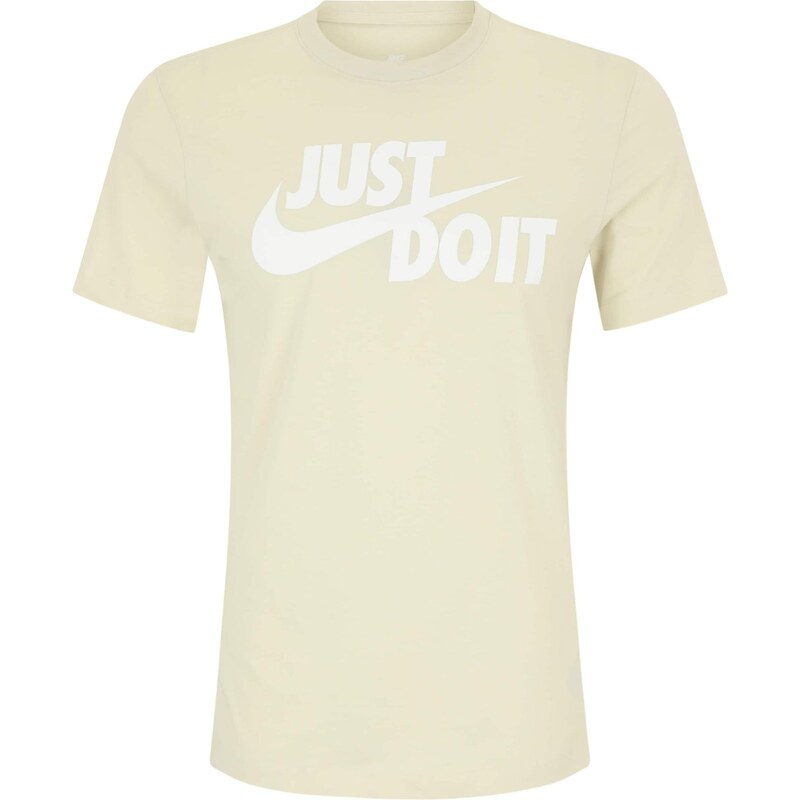 Nike Sportswear Tričko Swoosh kaki / biela 63874455