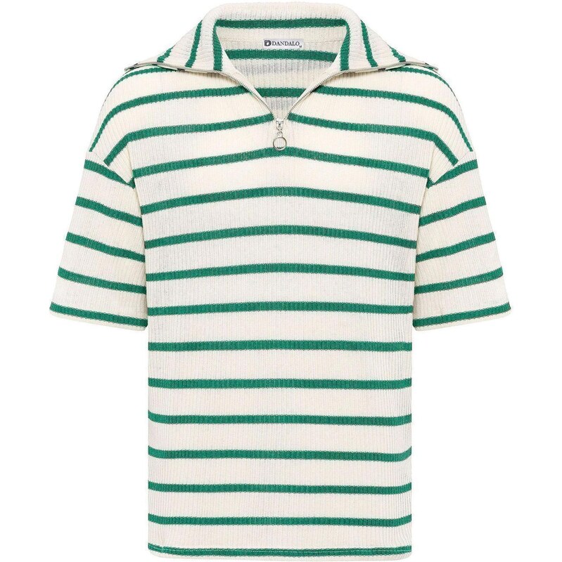 Dandalo Sveter zelená / prírodná biela 65653800