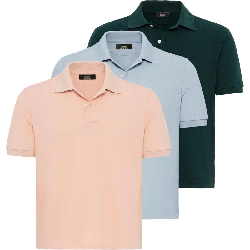 Antioch Tričko svetlomodrá / jedľová / marhuľová 65653760