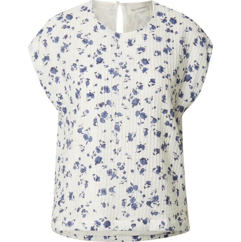 MSCH COPENHAGEN Blúzka Falisha zafírová / tmavomodrá / biela 63874446