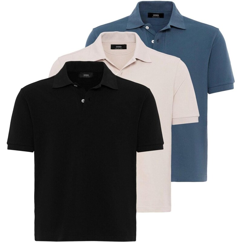 Antioch Tričko tmavomodrá / čierna / šedobiela 65653754