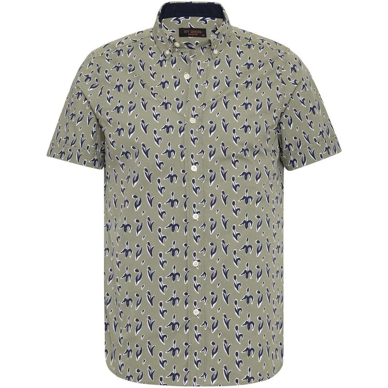 By Diess Collection Košeľa námornícka modrá / pastelovo zelená / biela 65792652